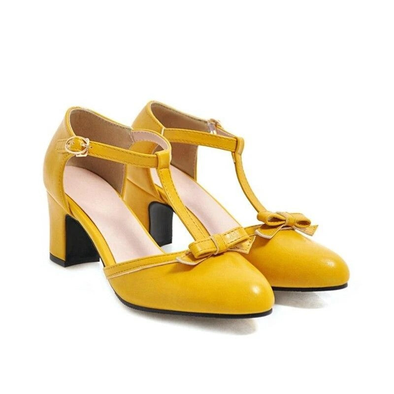 Chaussures Vintage Femme Jaune 34