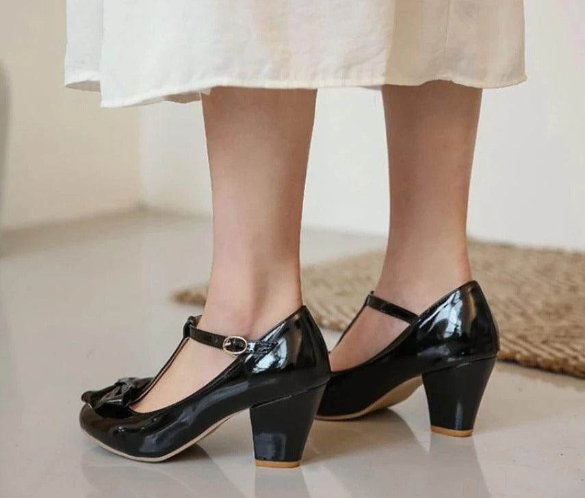 Chaussures Vintage Femme N ud Noir