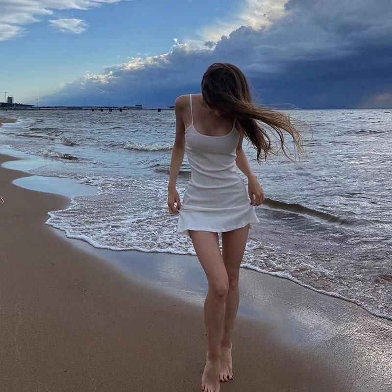 Robe blanche courte ete online