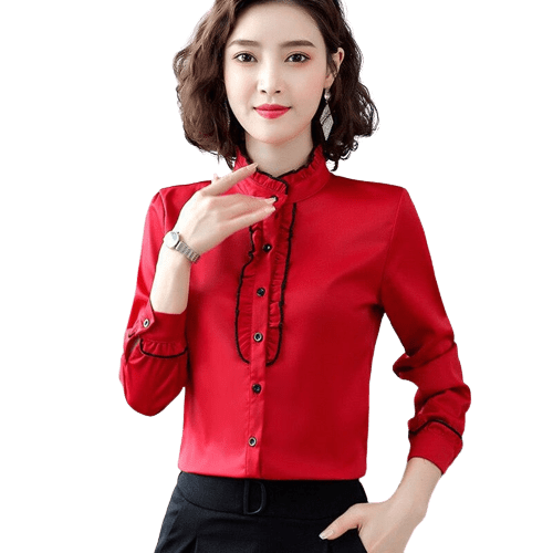 Col jabot sale femme