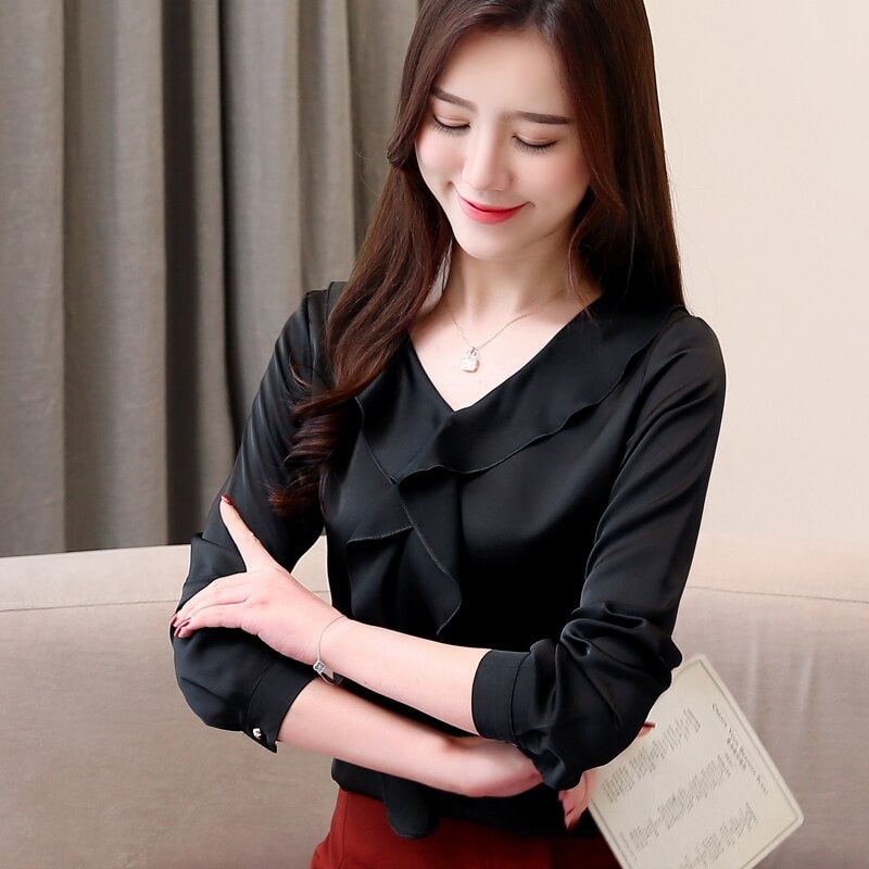 Chemisier col 2025 jabot