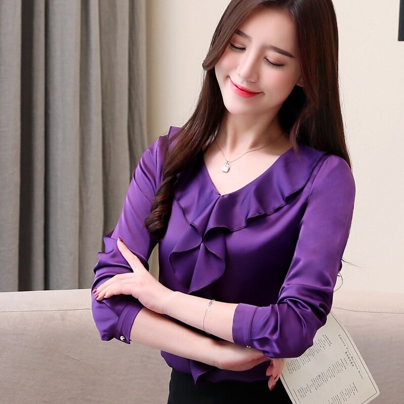 Chemisier jabot top