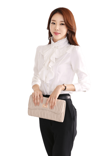 Chemisier jabot best sale