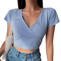 Crop Top Fleuri