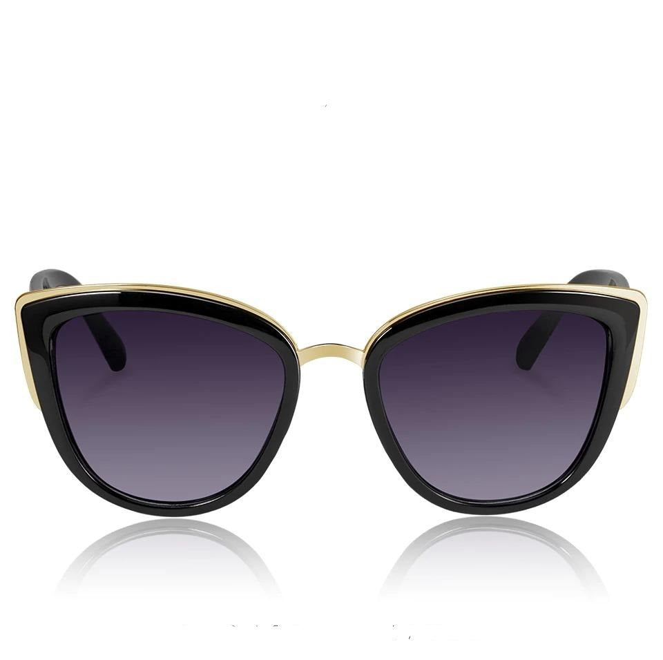 Lunettes Vintage Eye Think 189 - Monture Métal Doré Et Noir, Sans Monture, Neuve NOS