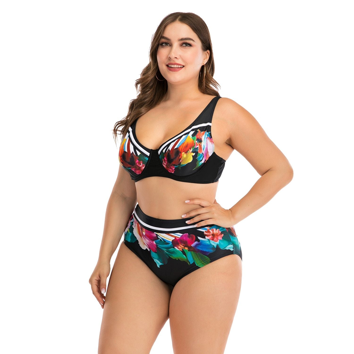Maillot de Bain Vintage Femme Ronde L