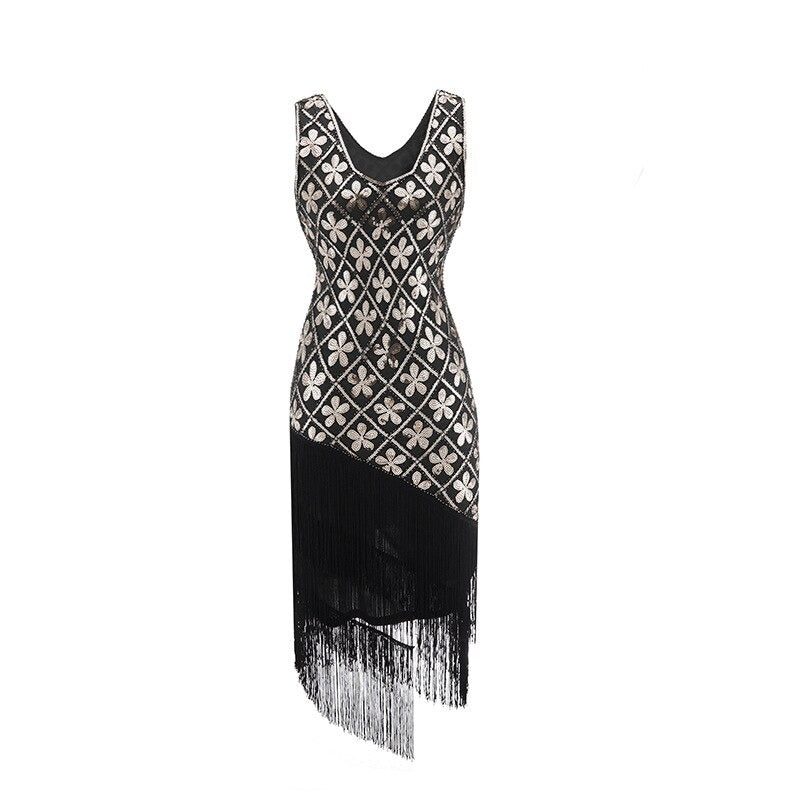 Charleston Femme Great Gatsby Noir-Doré -  - 100