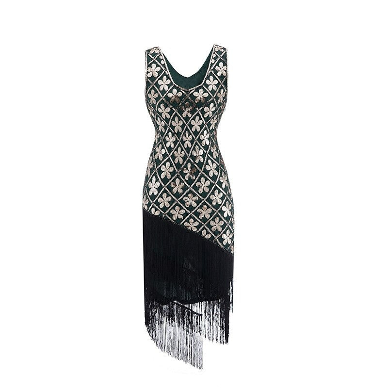 Robe charleston verte top