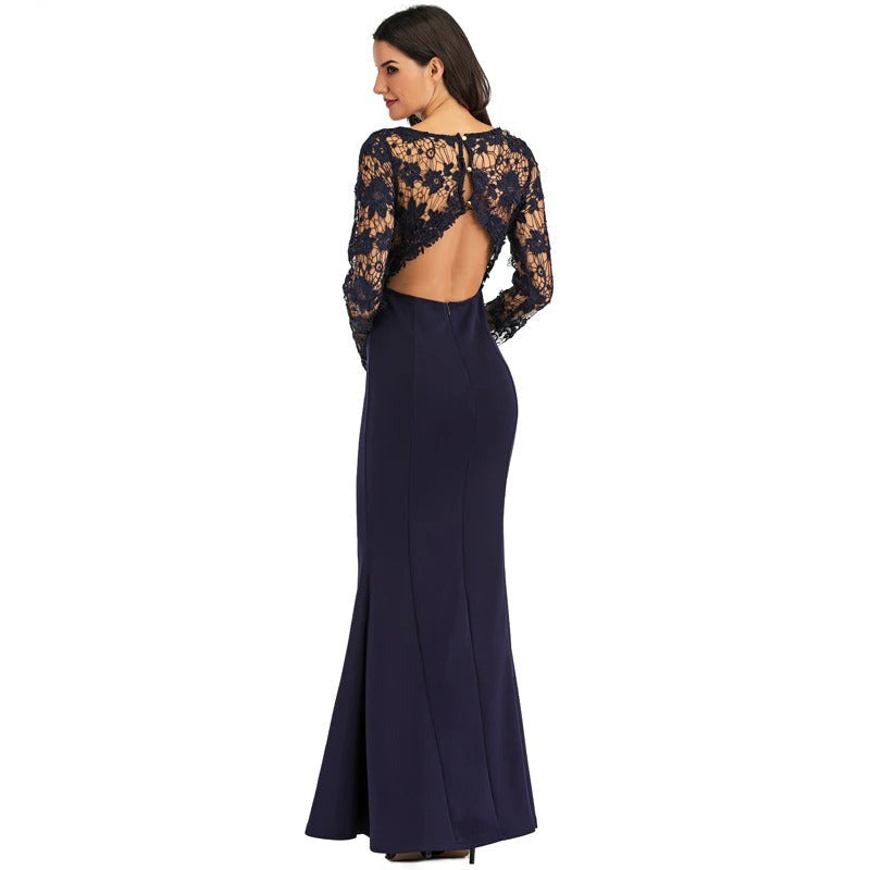 Robe De Soir e Dentelle Longue Vintage Dressing robe-de-soir-e-dentelle-longue-vintage-dressing