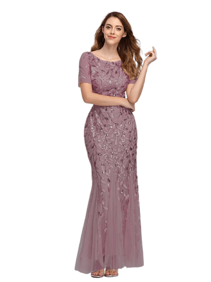 Robe Vintage Guy Dubois Taille 44/46 - Marron Beige Droite - Occasion Très Bon État