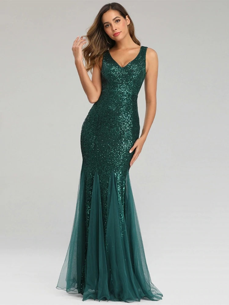 Robe store mariage verte