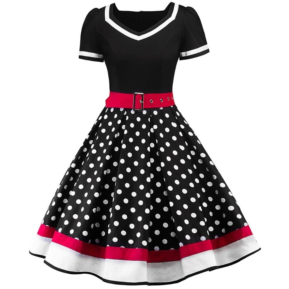 Rockabilly Guinguette Femme Tenue Robe Guinguette Pin-Up