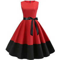 Robe Rockabilly Rouge et Noir | vintage-dressing