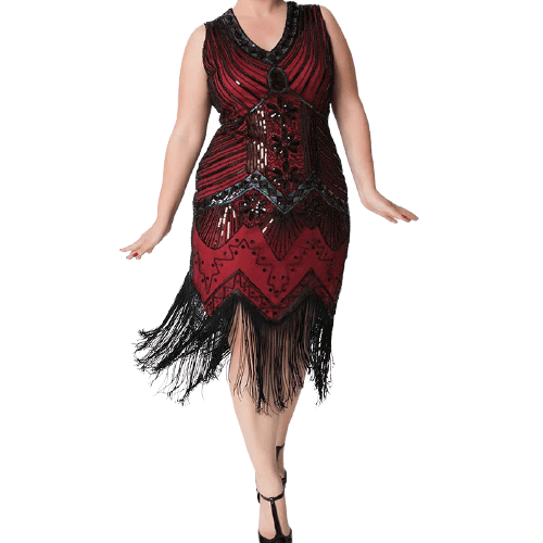 Robe années folles grande taille hotsell