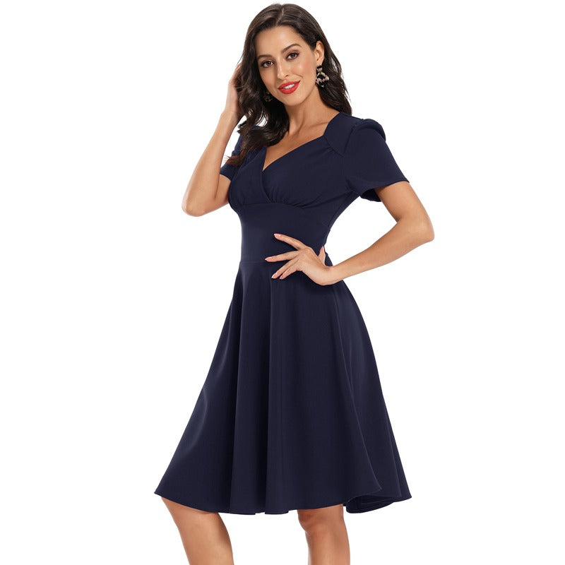 Robe Vintage Patineuse Marine Vintage Dressing