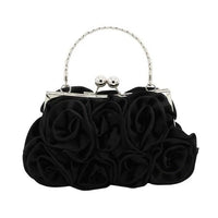 Sac à Main Vintage Roses Noir Année 20 Vintage-Dressing