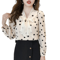 Blouse Rétro à Pois