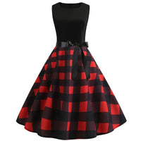Robe Guinguette <br> Noire et Rouge à Carreaux