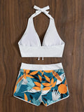 Maillot de Bain 2 Pieces Shorty Femme