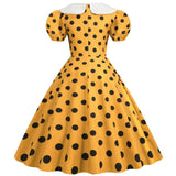 Robe Pin Up Rockabilly <br> Jaune