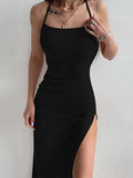 Robe Fendue Longue