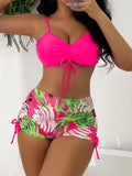 Maillot de Bain Femme 2 Pieces Taille Haute