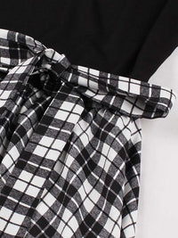 Robe Guinguette <br> Vichy Noir et Blanc