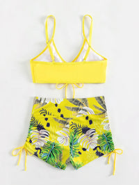 Maillot de Bain Femme 2 Pieces Taille Haute