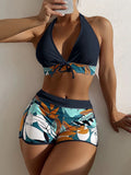 Maillot de Bain 2 Pieces Shorty Femme
