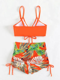 Maillot de Bain Femme 2 Pieces Taille Haute