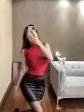 Jupe Cuir Simili