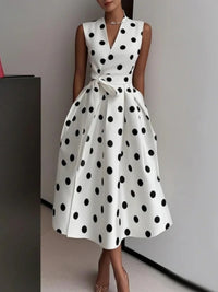 Robe Vintage <br> Trapèze à Pois