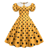 Robe Pin Up Rockabilly <br> Jaune