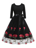 Robe Guinguette <br> Broderie Coquelicot