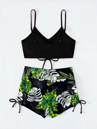 Maillot de Bain Femme 2 Pieces Taille Haute