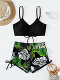 Maillot de Bain Femme 2 Pieces Taille Haute