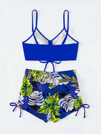 Maillot de Bain Femme 2 Pieces Taille Haute