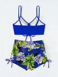Maillot de Bain Femme 2 Pieces Taille Haute