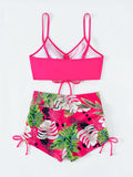 Maillot de Bain Femme 2 Pieces Taille Haute