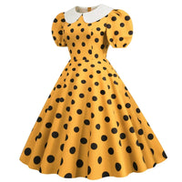 Robe Pin Up Rockabilly <br> Jaune