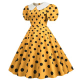 Robe Pin Up Rockabilly <br> Jaune