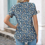 Haut Vintage <br> Motif Fleurs