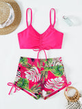 Maillot de Bain Femme 2 Pieces Taille Haute