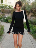 Robe Courte Manche Longues