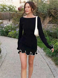 Robe Courte Manche Longues