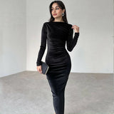 Robe Manche Longue de Soirée