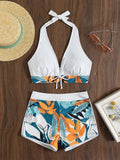 Maillot de Bain 2 Pieces Shorty Femme
