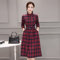 Robe Pin-Up Style Anglais Classique Rouge
