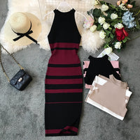 Robe Vintage Crayon Mi-Longue Rétro Vintage