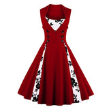 Robe Guinguette Motif Floral Look Rétro